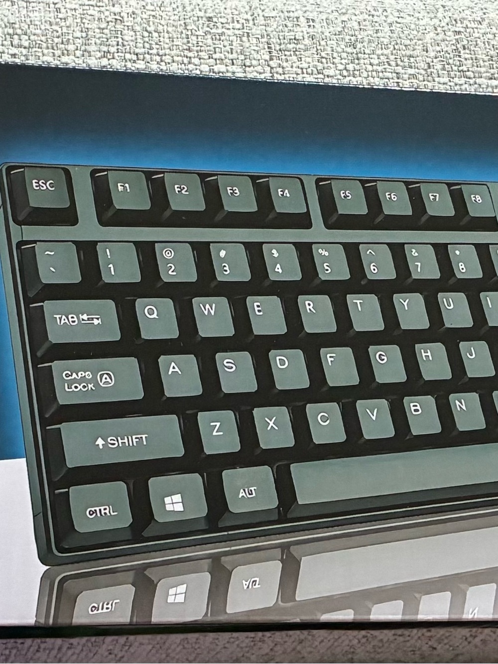 Black Mechanical USB Keyboard with Standard Layout